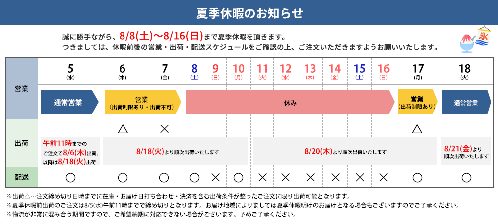 夏季休暇
